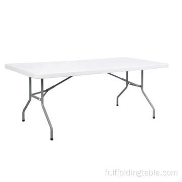 Table pliante de banquet rectangulaire à chevalets de 6,6 pi